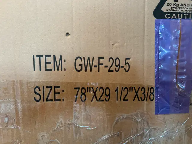 Glass Frameless Shower Door in Matte black (still in box)62863274074883124