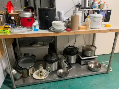 Commercial kitchen table $600, View more
