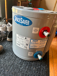Space saver hot water heater