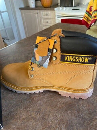 NEW KINGSHOW BOOTS Leather Water Resistant Boots size 12