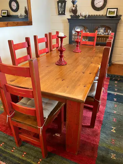 9 piece Dining room set, originally bought from “ The Rusty Star, View more
