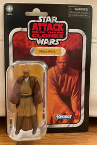Star Wars The Vintage Collection Attack Of The Clones MACE WINDU