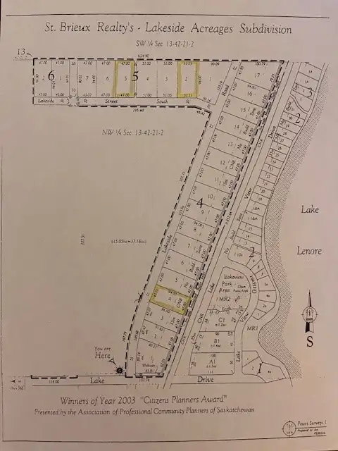 FULLY SERVICED RESDENTIAL LOTS FOR SALE IN ST. BRIEUX, SASK 1st Photo: "Lakeside Acreages Subdivisio...