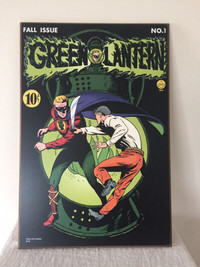 GREEN LANTERN WOODEN WALL HANGING PLAQUE COLLECTIBLE