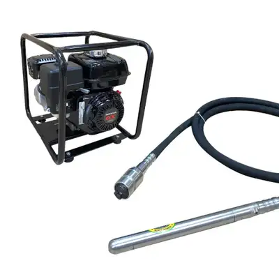 Honda Gas Concrete Vibrator with 19 ft long Poker "QD" system, View more