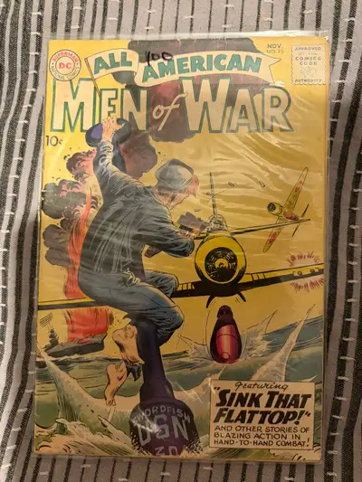 This is DC Comics' Army at War issue #91. It's a complete battle-book of Sgt. Rock and Combat-Happy...