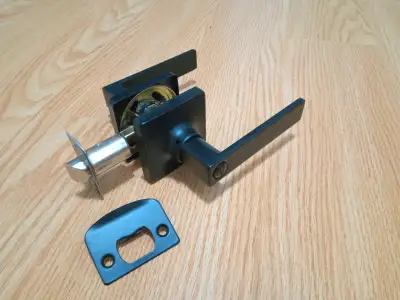 Matter black privacy indoor lock, View more