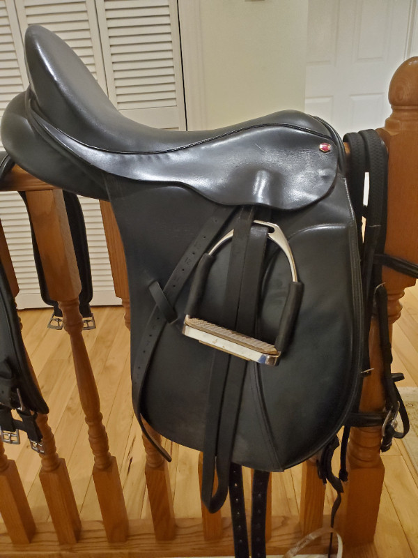 Albion dressage saddle (used) in Equestrian & Livestock Accessories in Markham / York Region