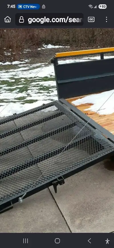 Searching for a utility trailer ramp tailgate.