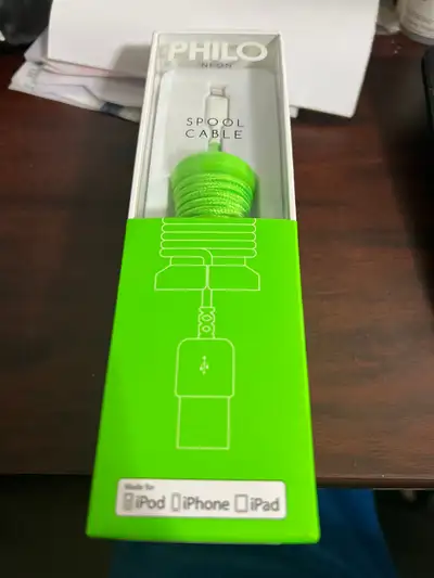 New Philo Neon Green 1M MFi Certified Lightning Cable For iPad i, View more