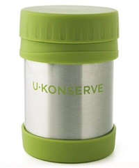 Two New Green Kids U-Konserve  Insulated Food Jars