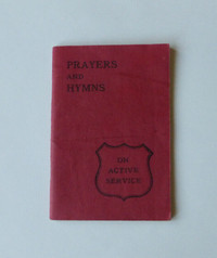 1912 Prayers and Hymns On Active Service booklet