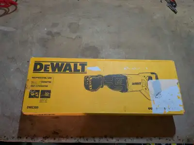 DEWALT 12 amp Corded Reciprocating Saw Model # DWE305 new in the box. Delivery is always free but ti...