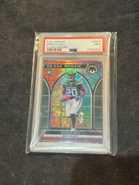 Breece hall STAINED GLASS ROOKIE CASE HIT GRADED 9