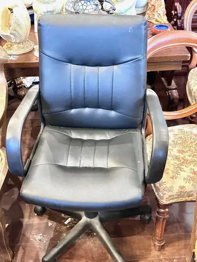 Comfortable leather office chair, View more
