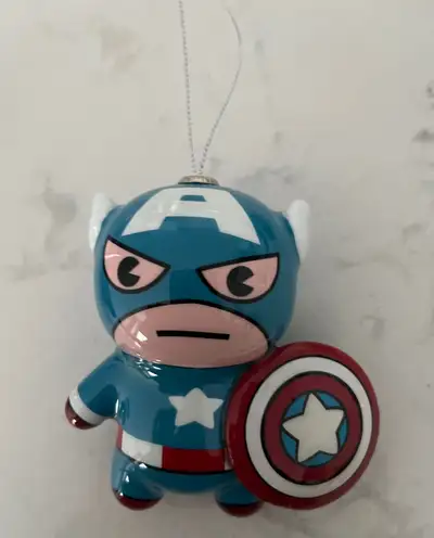 Hallmark Christmas Decoupage Ornament Marvel Captain America, View more