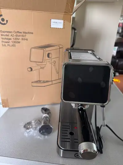 new coffee machine in box / espresso/ latte, View more