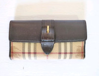 Burberry Long Wallet Card Coin Purse Novacheck