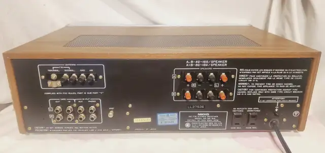 stereo   Vintage NIkko  Receiver Model NR-615  30watts/ch in Stereo Systems & Home Theatre in Mississauga / Peel Region - Image 8