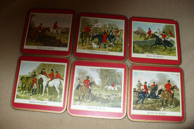 english fox hunting coasters in Arts & Collectibles in Mississauga / Peel Region