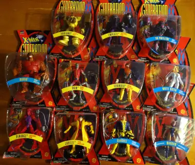 1996 X-MEN Generation X Action Figures (display base included)