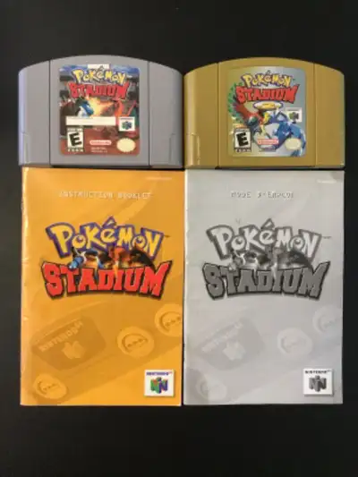 Silver and Gold Pokemon Stadium with manuals, no box, $200. Tested and working. No trades, shipping...