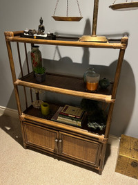 Bamboo Rattan  style cabinet 