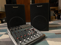 Behringer QX1202usb Mixer & Numark powered speakers