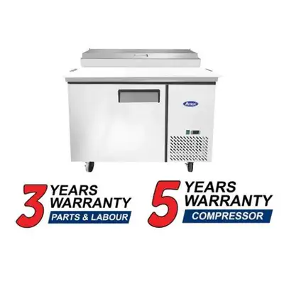 Atosa MPF8201GR Single Door 44" Refrigerated Pizza Prep Table, View more