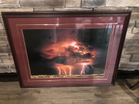 Large framed Lightning Picture 