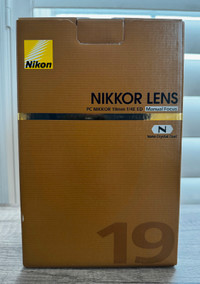 PC NIKKOR 19mm f/4E ED (manual focus)