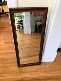 Walnut framed Mirror