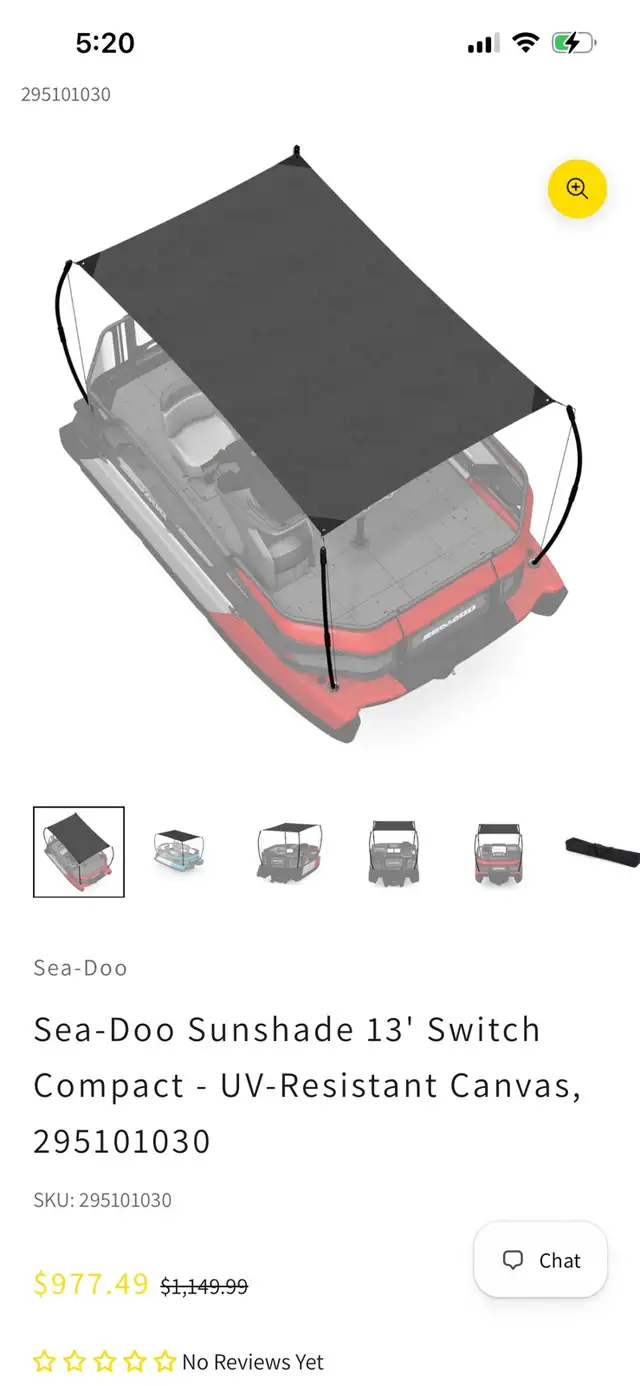 SeaDoo Switch Compact Sun Canopy in Other in Ottawa - Image 4