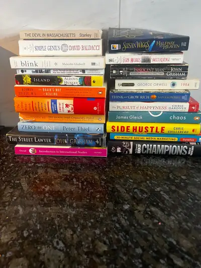 21 used books A mix of different genres and titles Both fiction and non fiction, paperback and hardc...
