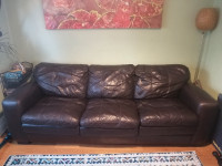 leather sofa