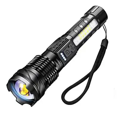 A76 Rechargeable Flashlight with 7 light modes, View more