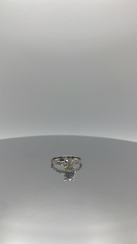 Radiant 18K White Gold Ring with 1.41 Carat Lab-Grown Diamond