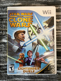  Star Wars TCW Lightsaber Duel  - Nintendo Wii - Great Condition