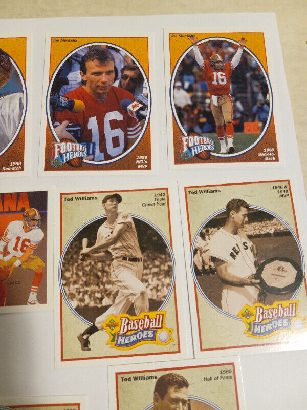 Upper Deck Heroes Insert Cards Montana,Ryan,Mays,Aaron Lot 18 in Arts & Collectibles in Trenton - Image 3