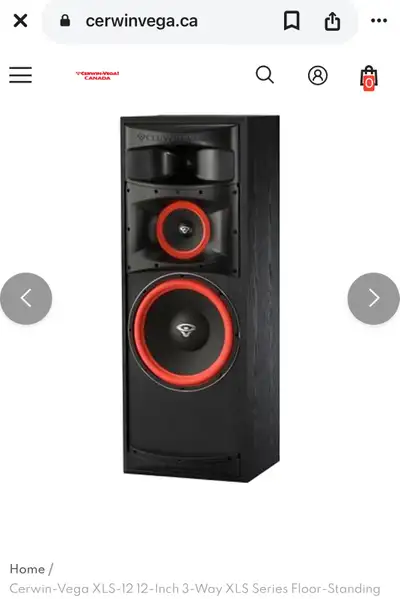 CERWIN VEGA ‼️ SPEAKERS XLS-12, View more