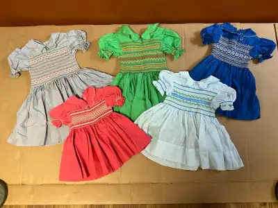 HANDMADE SMOCKED DRESSES for kids , View more