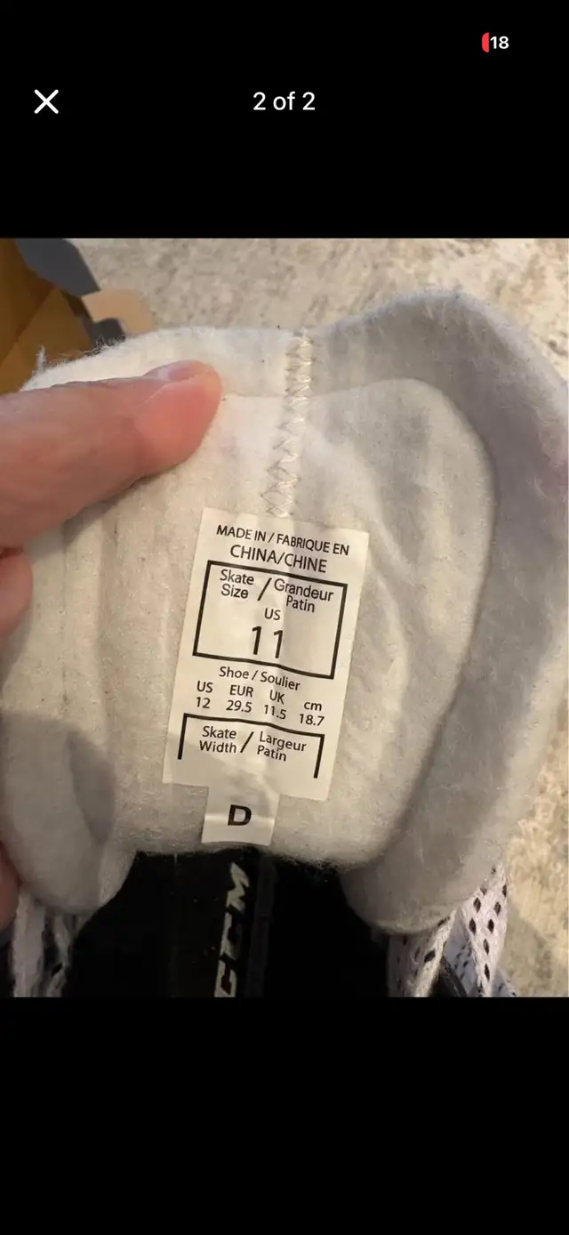 ccm ribcore skates- youth in Skates & Blades in Markham / York Region - Image 3