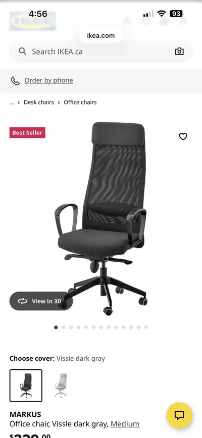 MARKUS Office Chair from IKEA for sale. In great condition. Price can be negotiated. OBO.