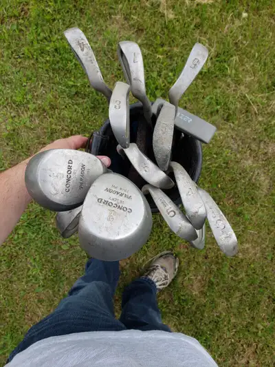 14 Used Golf clubs with Golf bag, View more