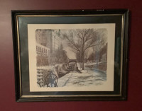 Ben Babelowski prints, Rideau Canal Locks, 3 Framed Prints