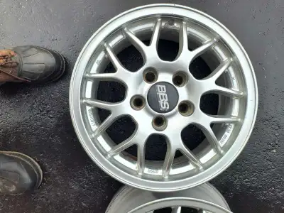 I'm selling a set of four used 15-inch BBS rims. These rims feature a 6 1/2Jx15H2 size and an ET38 o...