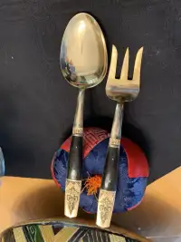 ELEGANT and UNIQUE SALAD FORK and SPOON MADE IN THAILAND