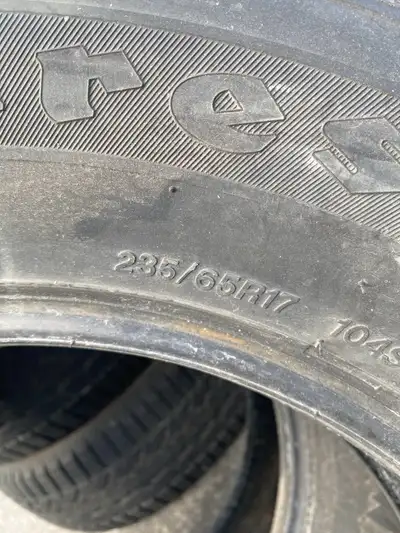 I'm selling a set of four used Firestone Winterforce 2 winter tires, size 235/65R17. excellent condi...