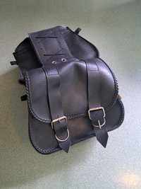 Motorcycle saddle bags and clothing accessories