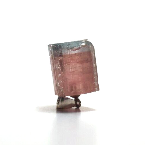 Bi-Color (Blue Cap/Pink) Tourmaline Crystal Pendant/925 Pure in Jewellery & Watches in Sudbury - Image 3